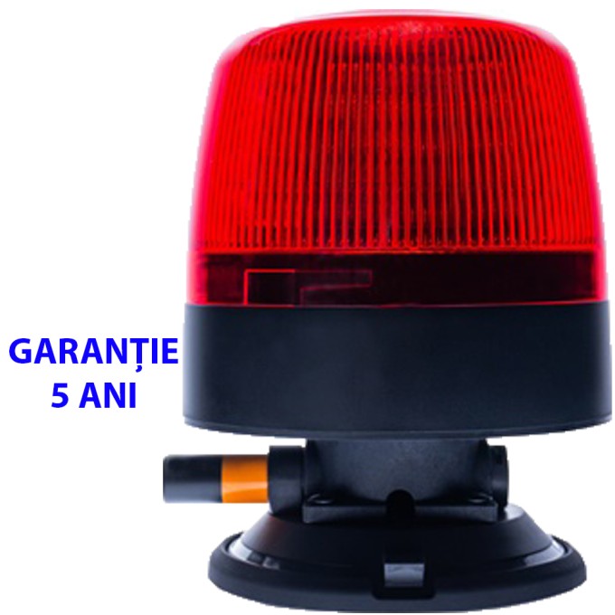 Girofar LED prindere vacuum 12-24V 24 LED-uri de 3W 5 ani Garantie